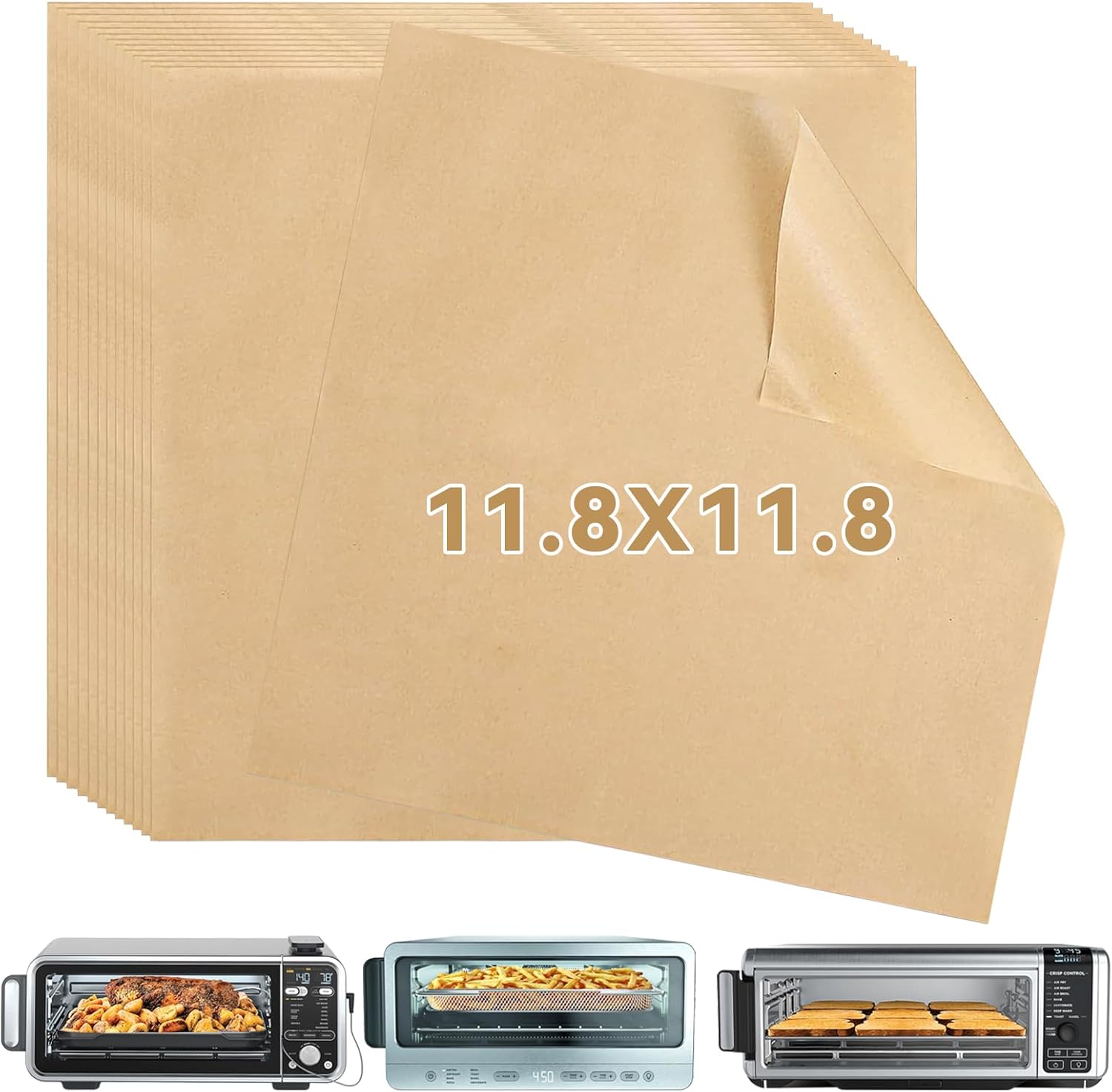 12-inch Air Fryer Parchment Paper Squares for Ninja Air Fryer SP101 Oven, 120 Pcs