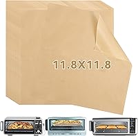 Vista 8 de Paquete de 4 forros para freidora de aire para horno tostador Ninja Flip y freidora de aire, antiadherentes y reutilizables