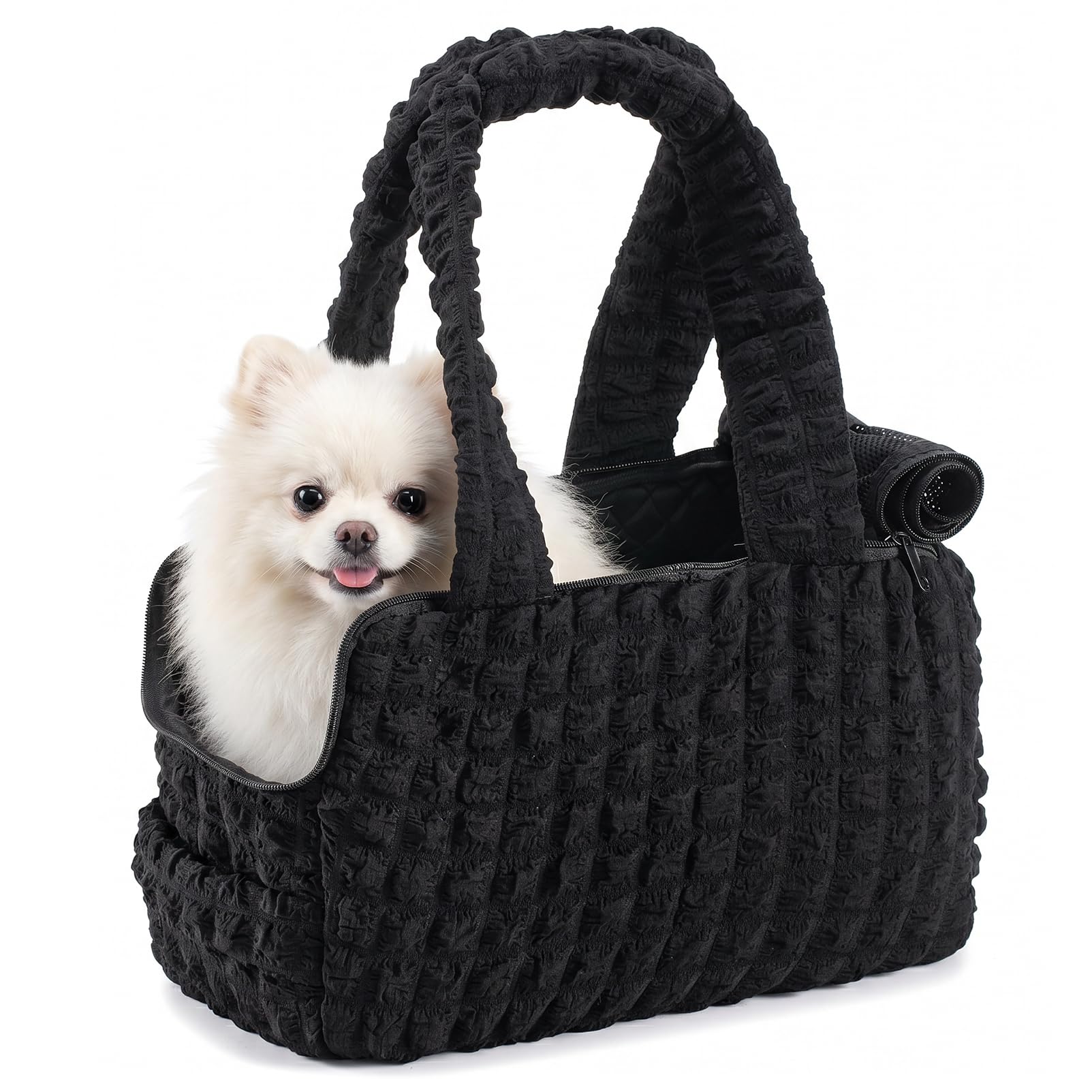 40x30x23cm Transportin Gato Perro Homologado para Avion Cabina | Plegable Bolsa de Transportin Perro Pequeño Transpirable Cat Carrier Bolsa Viaje Para Gatos y Perros, Air Europa Aerolineas