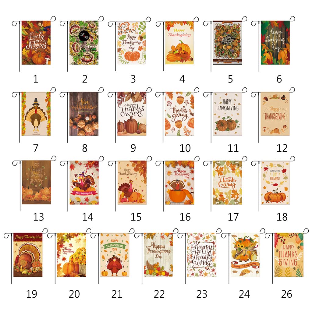 ARGOOFG Bandiera Da Giardino Autunnale Con Croce E Scritta Gesù, 30,5x45,7 Cm, Double Face In Poliestere, Decorazione Esterna Per Ringraziamento E Autunno