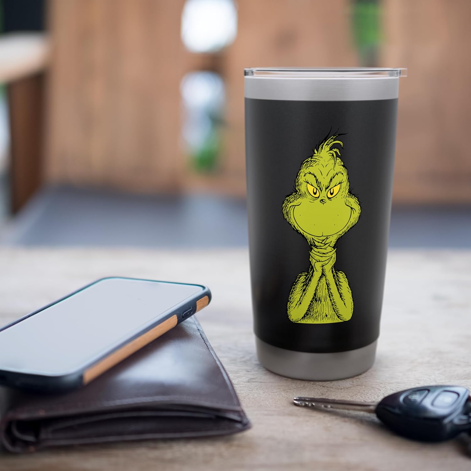 Dr. Seuss Classic Sly Grinch Stainless Steel Insulated Tumbler - Image 7
