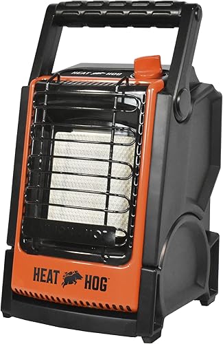 Heat Hog Calentador de propano portátil para interiores y exteriores de 9,000 BTU para garaje, campamento, caza, deportes al aire libre, pesca,