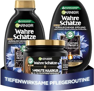 Garnier Balancing Hair Care Set Against Fast Greasy Scalp and Dry Hair Lengths Sham…