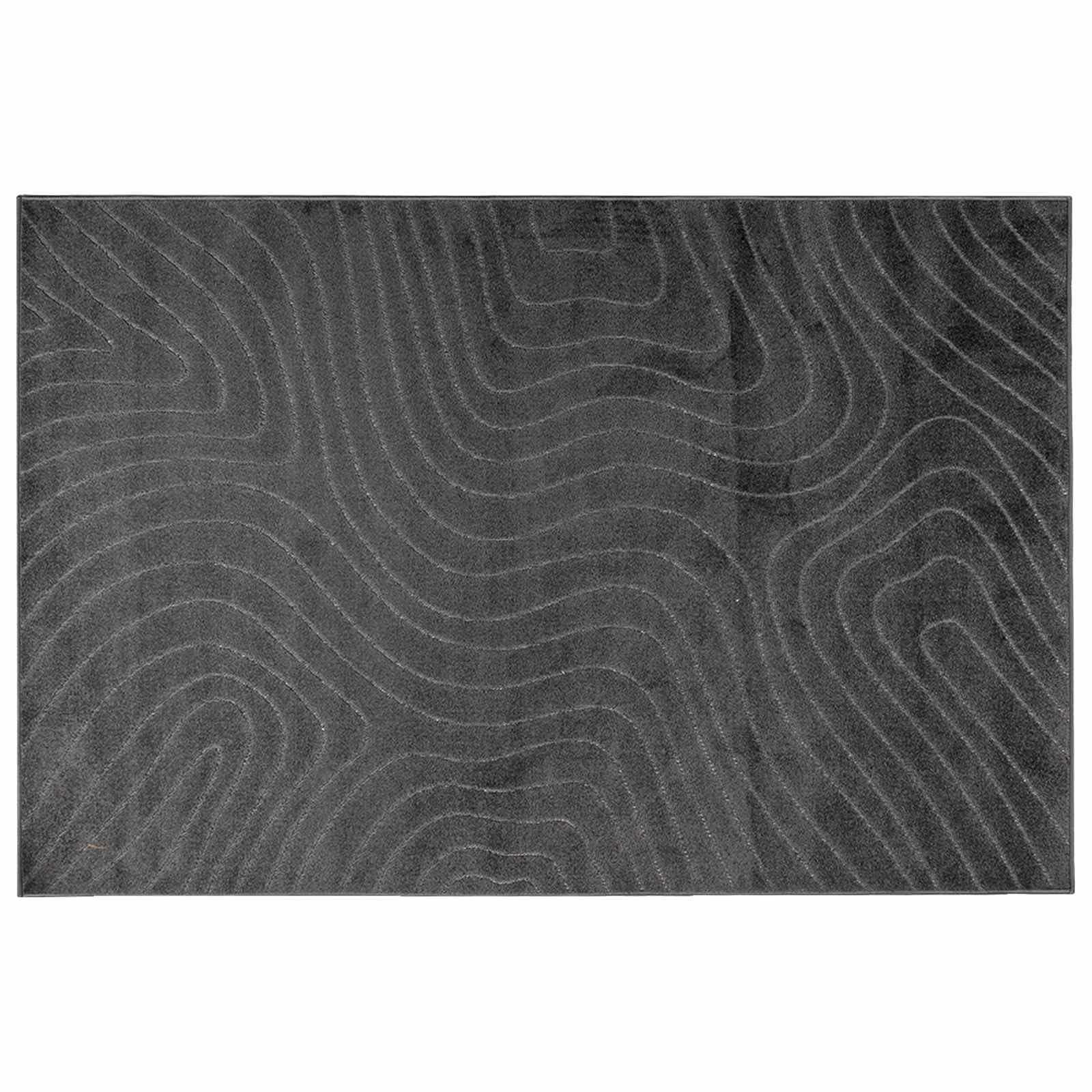 Tapis de salon antidérapant et moelleux 340 x 240 cm grand format Palmeras
