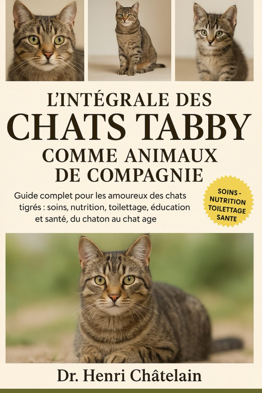 L'INTÉGRALE DES CHATS TABBY COMME ANIMAUX DE COMPAGNIE: Guide complet pour les amoureux des chats tigrés : soins, nutrition, toilettage, éducation et santé, du chaton au chat âgé