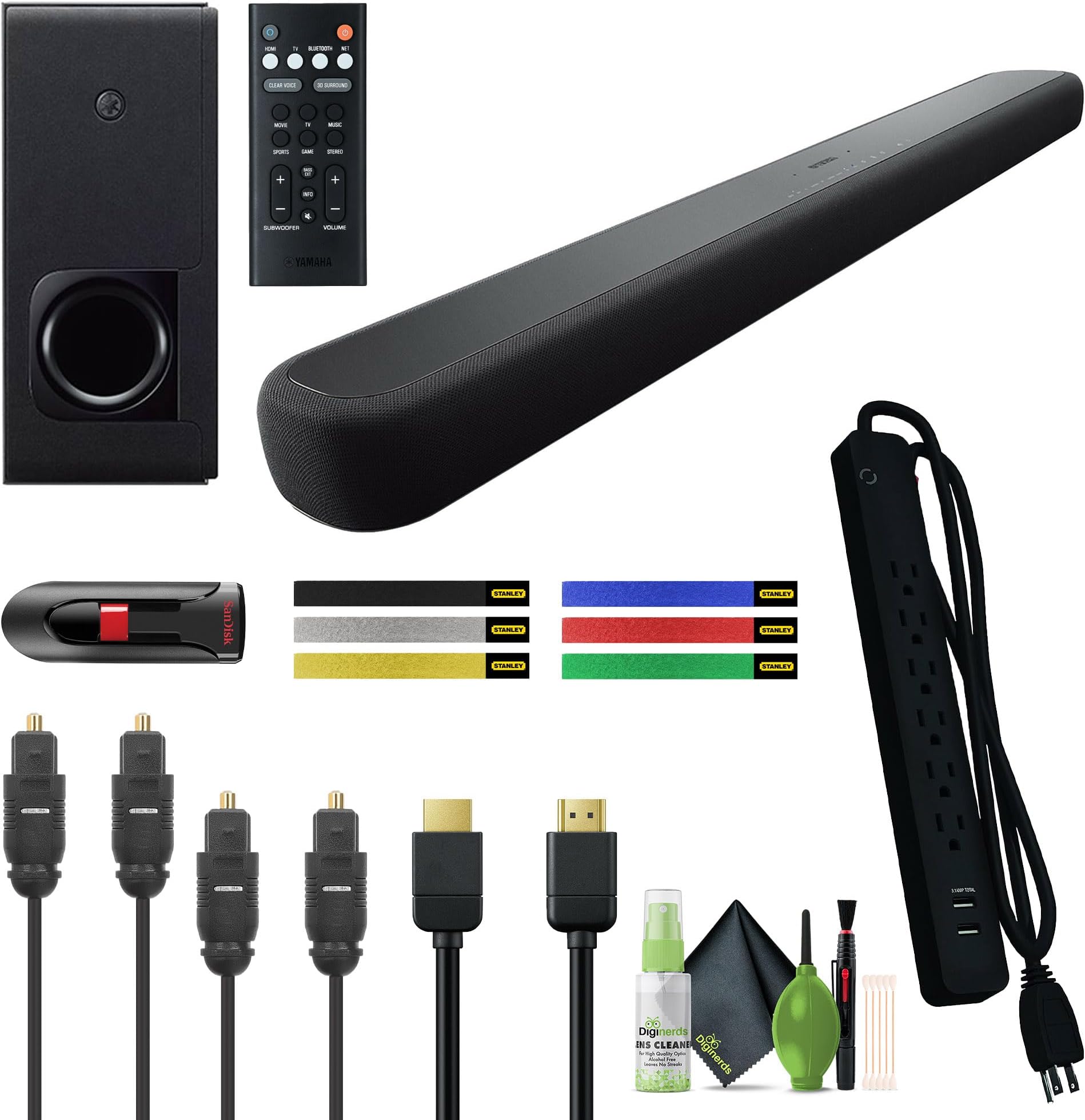 Yamaha Audio YAS209BL Sound Bar with Wireless Subwoofer