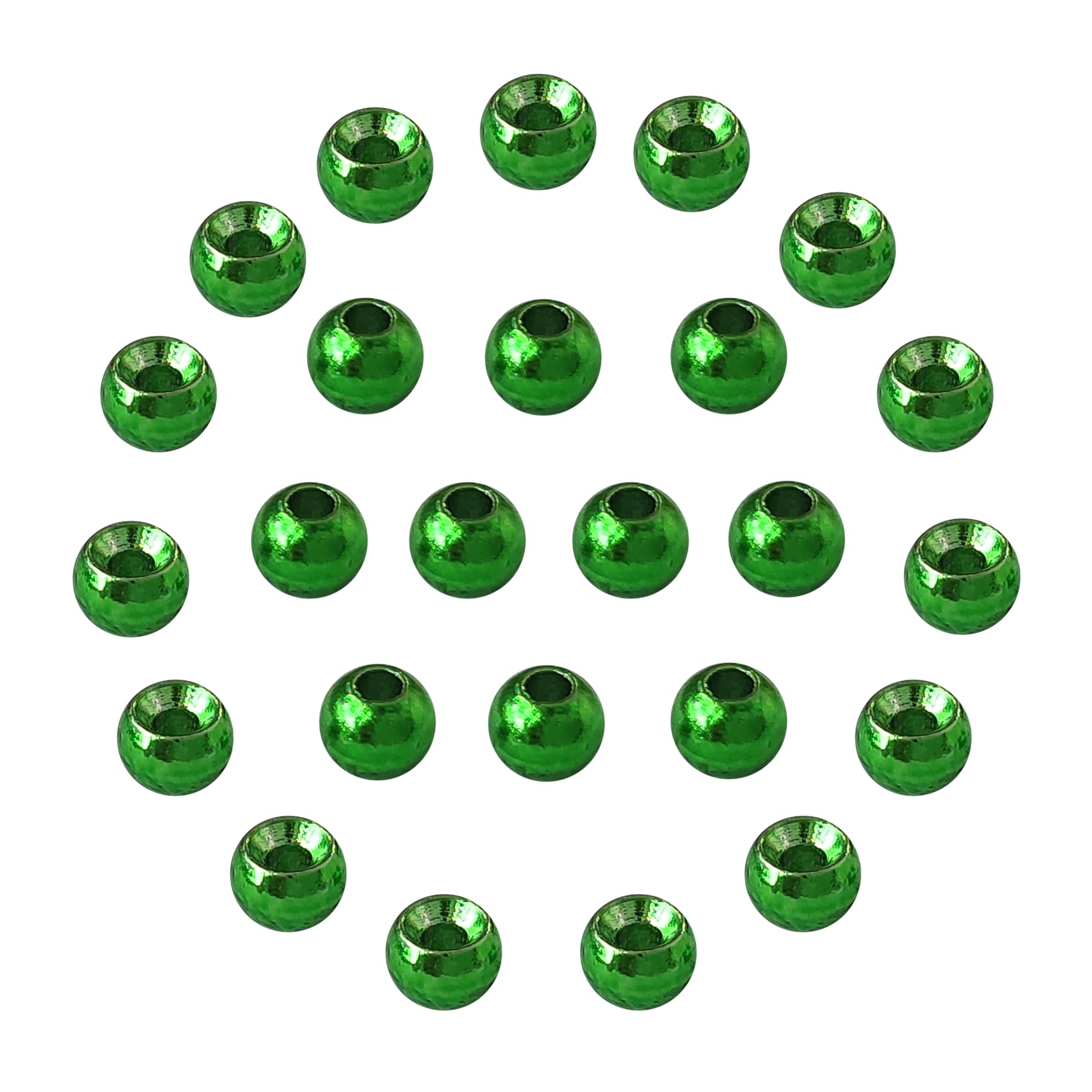 Eupheng Fly Tying Beads 25 PC Tungsten Fly Tying Beads Head for Nymph Fishing Materials 12 Colors / 5 Sizes
