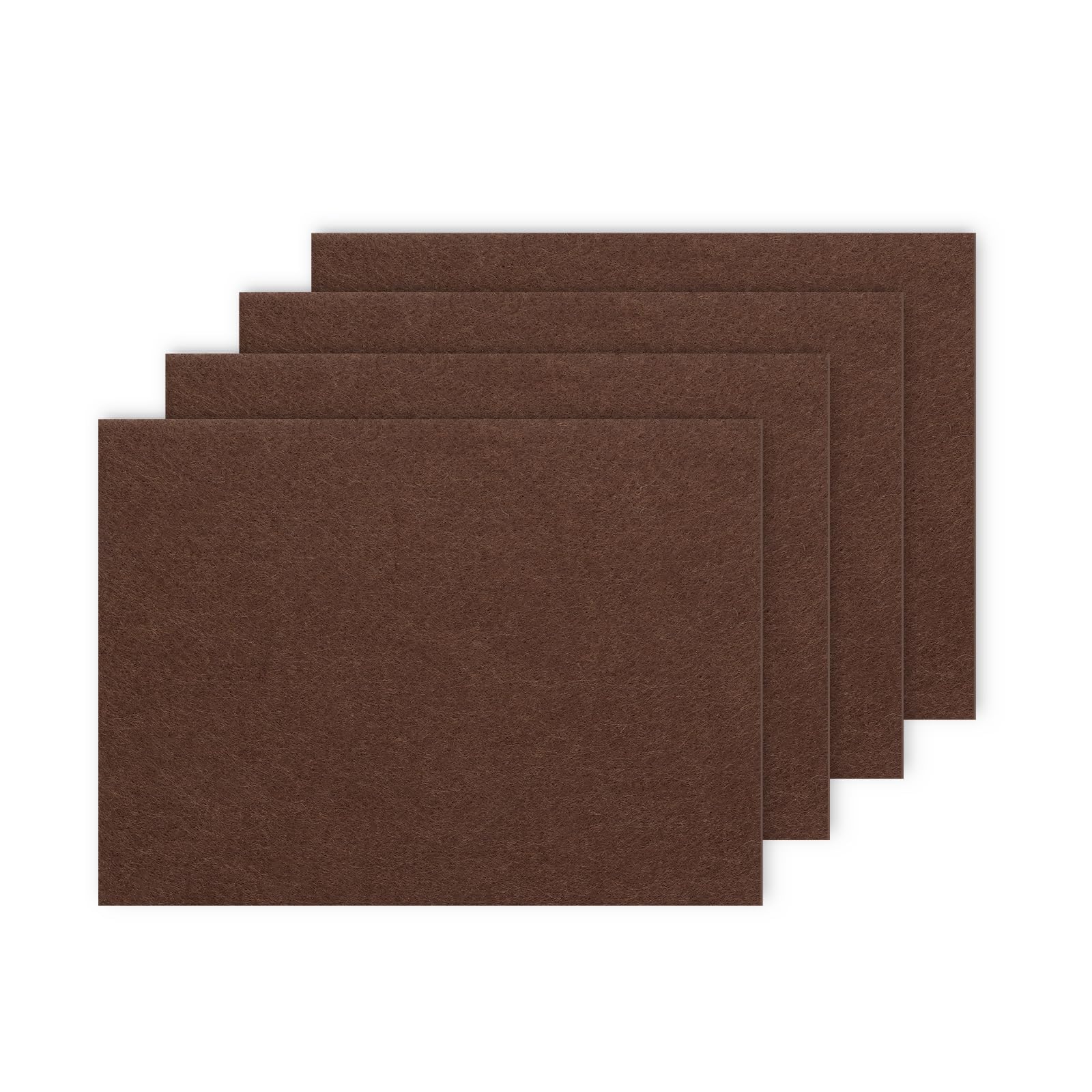 4 Pack Brown Felt Pads for Furniture Feet, 4mm Thick Heavy Duty Self Adhesive Felt Sheets, 20x30 cm Cut-to-Size Chair Leg Floor Protectors, Chair Leg Protectors for Hardwood, Laminate & Tile Floors-image-24