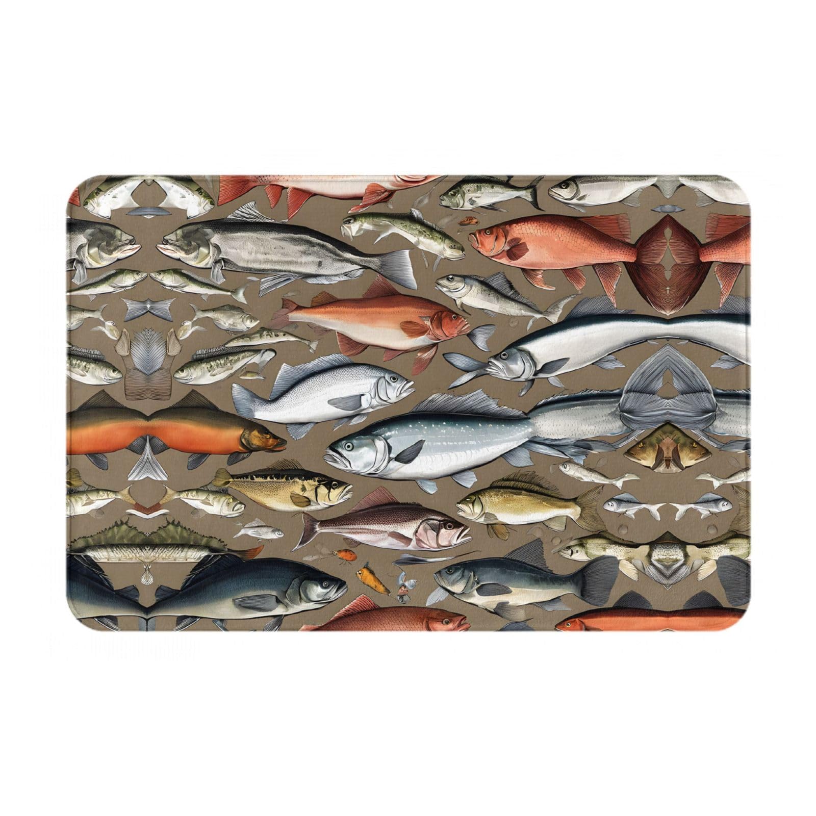 KDUBNJDS (Fishing Bait) Door Mat 23.6x15.7inch Welcome Mat,Front Door Mat,Outdoor Mats,Indoor Door Mat,Entryway Rugs Indoor,Floor Mats,Patio Rug,Bar Mat