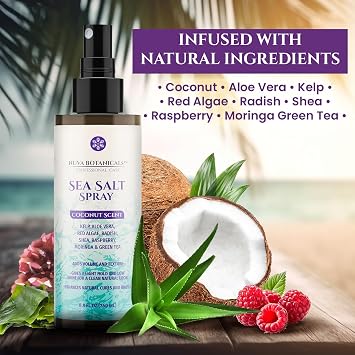 Nuva Botanicals Coconut Sea Salt Hair Texturizing Spray - Waves - 8.8 oz