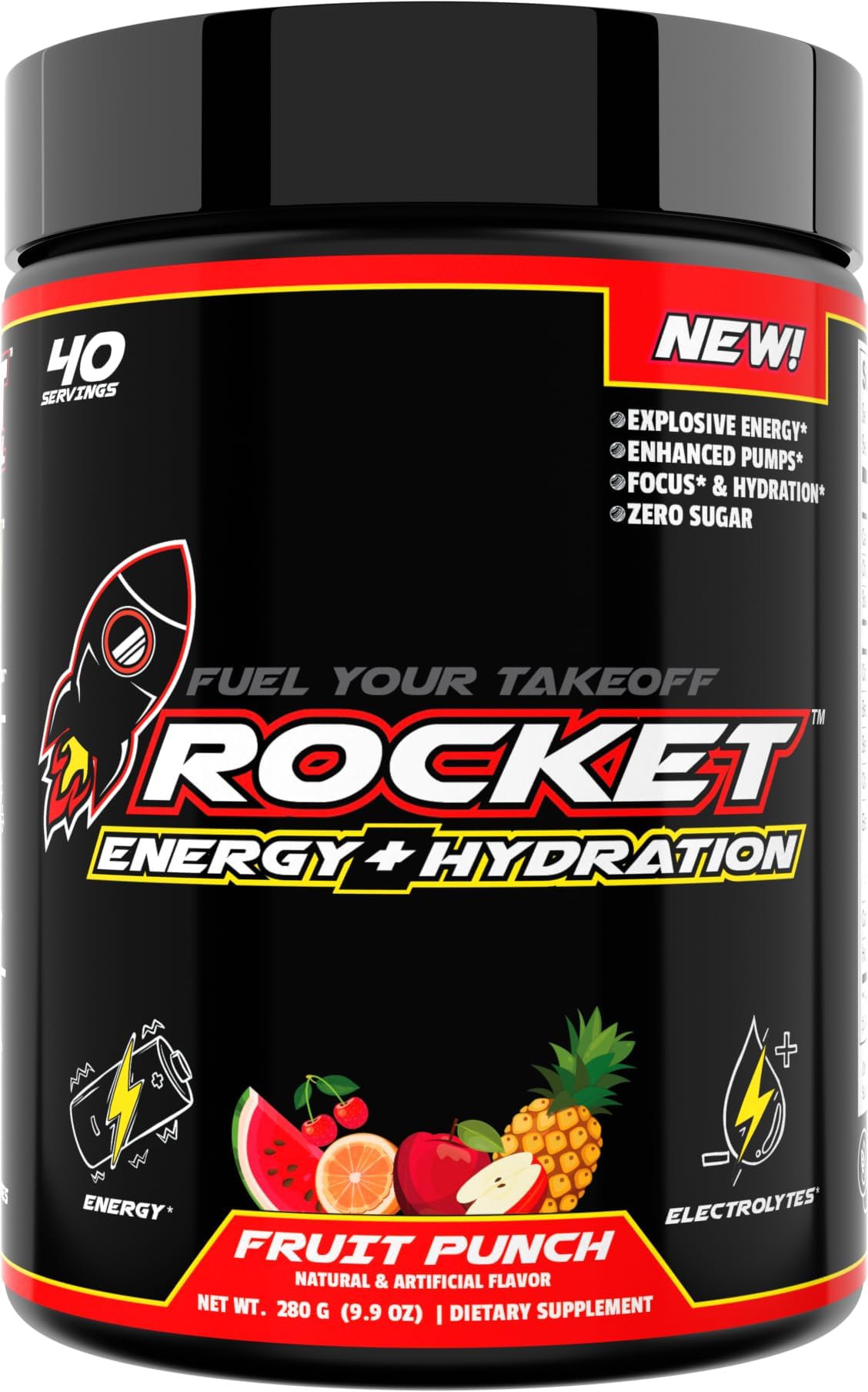 Amazon.com: Jet Social Rocket Pre Workout - Massive Pumps - Rocket ...