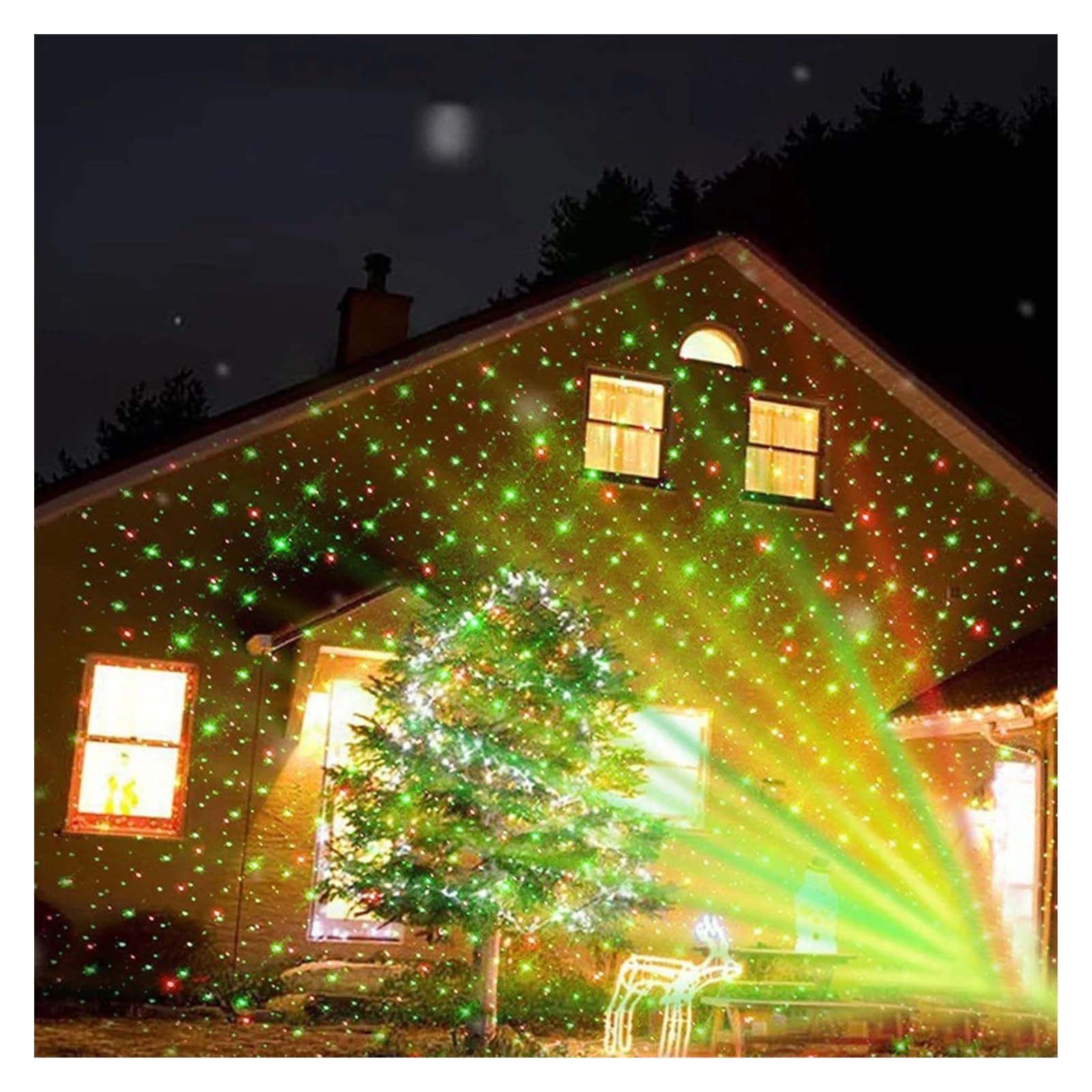 Weihnachten Projektor Licht LED Landschaft Scheinwerfer Rot Und Grün Stern Zeigen Projektor Lampe for Halloween Wand Weihnachten Urlaub