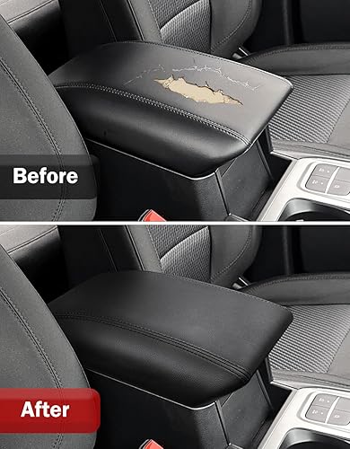 Miniatura 7 de KBH Funda para reposabrazos de consola central para Ford Explorer 2020 2021 2022 2023 2024 2025, accesorios interiores de cuero de vinilo, protector