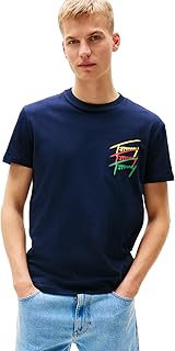 Men's Short Sleeve Cotton Graphic T-Shirts with Signature Printed Logo - Buy now