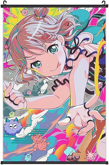 Amazon Co Jp Bang Dream ガルパ 青葉モカ ポスター 掛ける絵 アニメ 掛け軸 壁飾りおしゃれ ポスター 部屋飾り 寝室インテリア 壁掛け 装飾画 萌えグッズ プレゼント 16 X24 ホーム キッチン