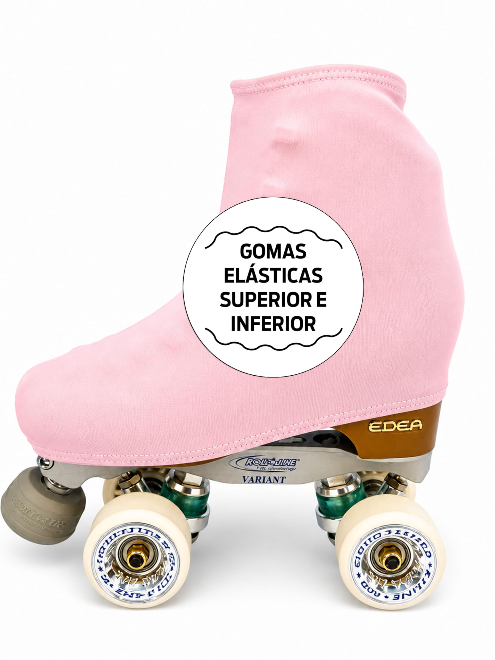 CRLSPORT Cubre patín para niña y Mujer, Funda Patinaje Hielo 180 Densidad Talla Universal Rosa Bebé