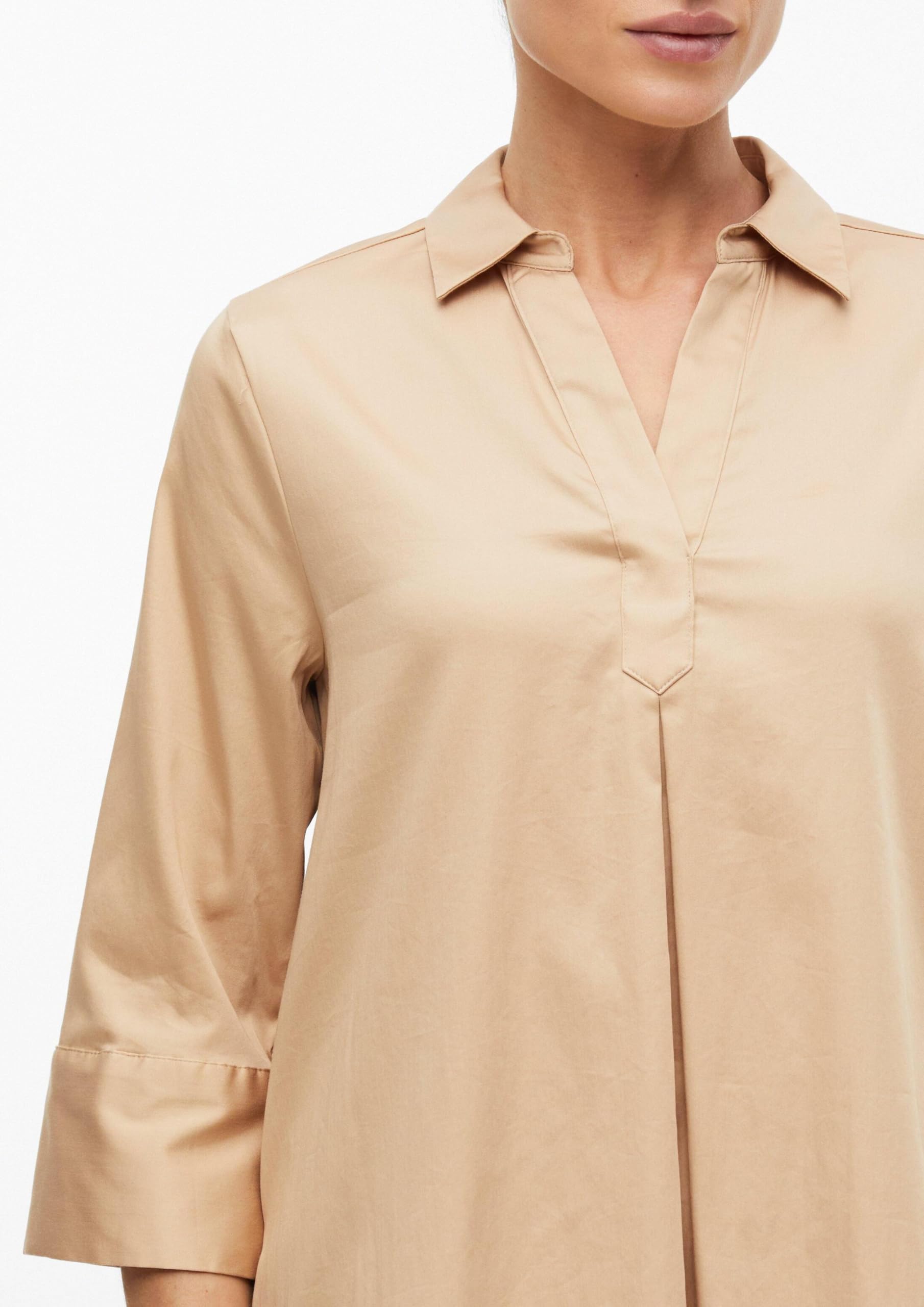 s.Oliver Damen Kleid – Hemdblusenkleid aus Popeline