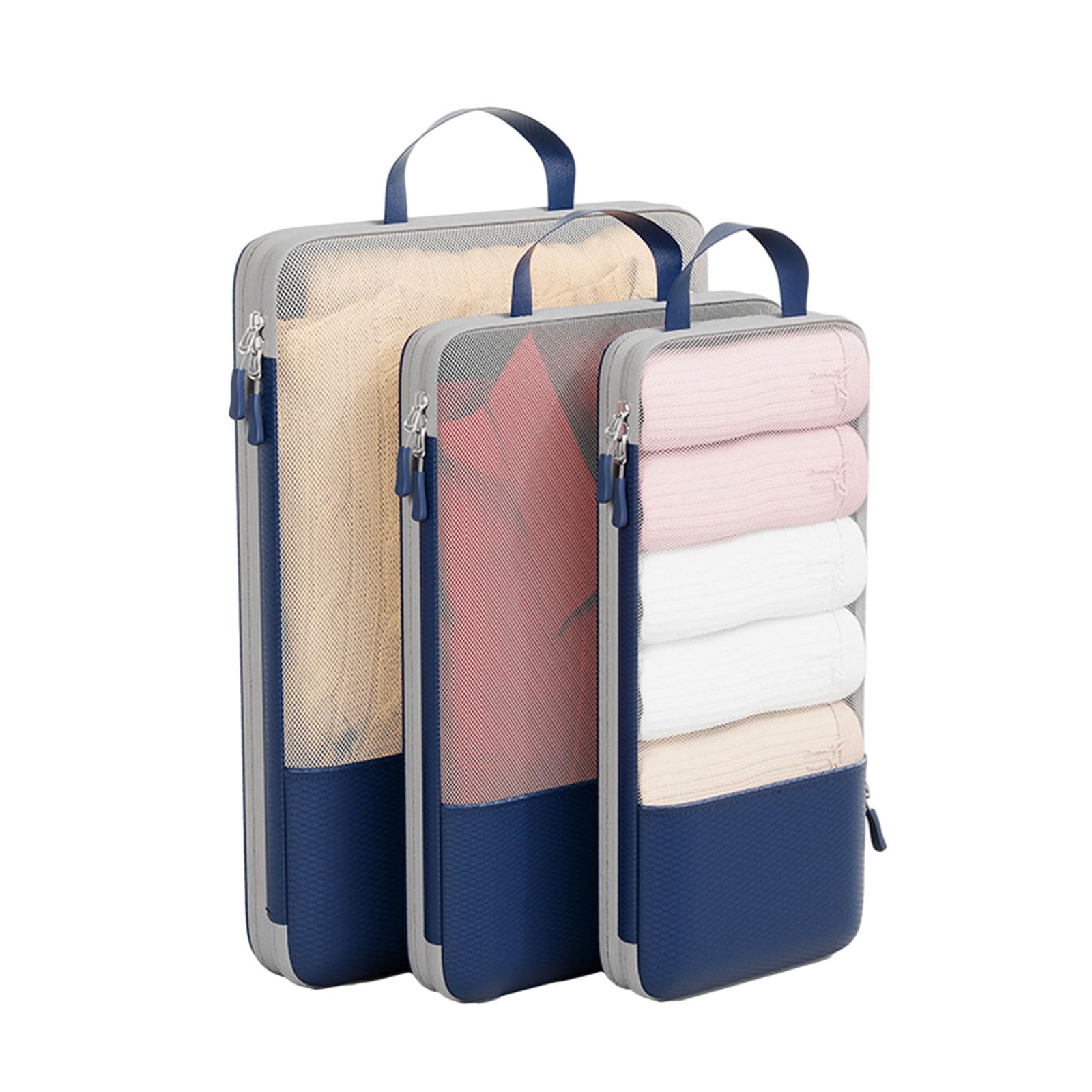 Jazuaiao Of 3 Compression Storage Bags for Clothing Household Goods Bags Travel Friendly Bedding Organizer Closet Organizers