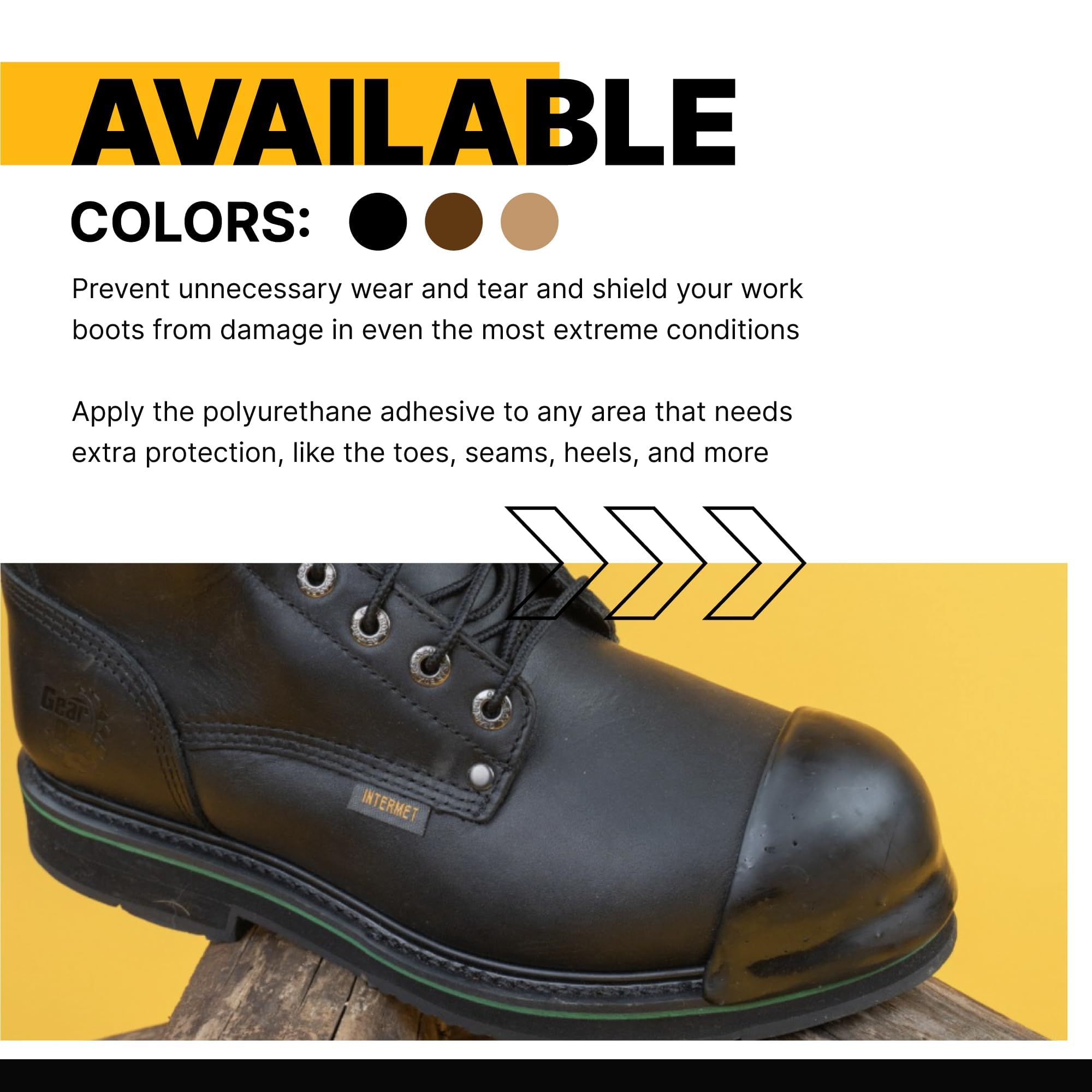 Boot Toe Protector V2 Adhesive, Extra Strong Shoe Glue Toe