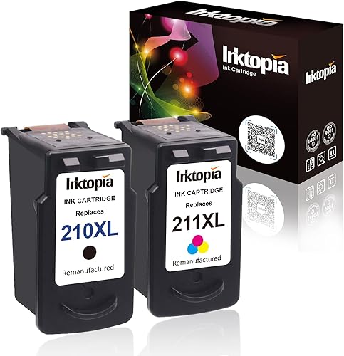 Remanufacturado cartucho de tinta repuesto para Canon PG 210XL y CL 211XL comptaible con Canon PIXMA IP2700 IP2702 MP240 MP250 MP270 MP280 MP490