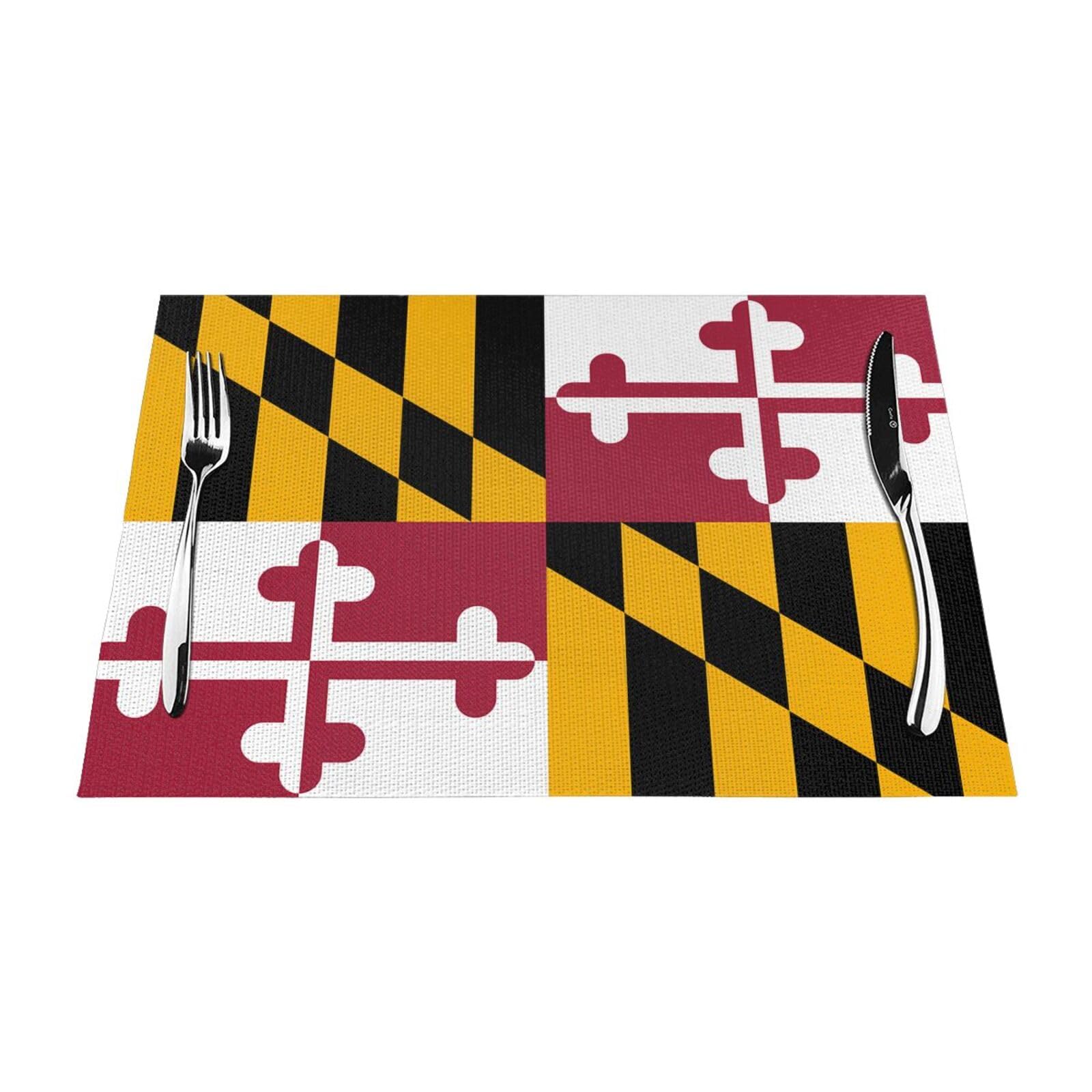 Set de table rectangulaire Maryland tissé pour restaurant 6 pcs