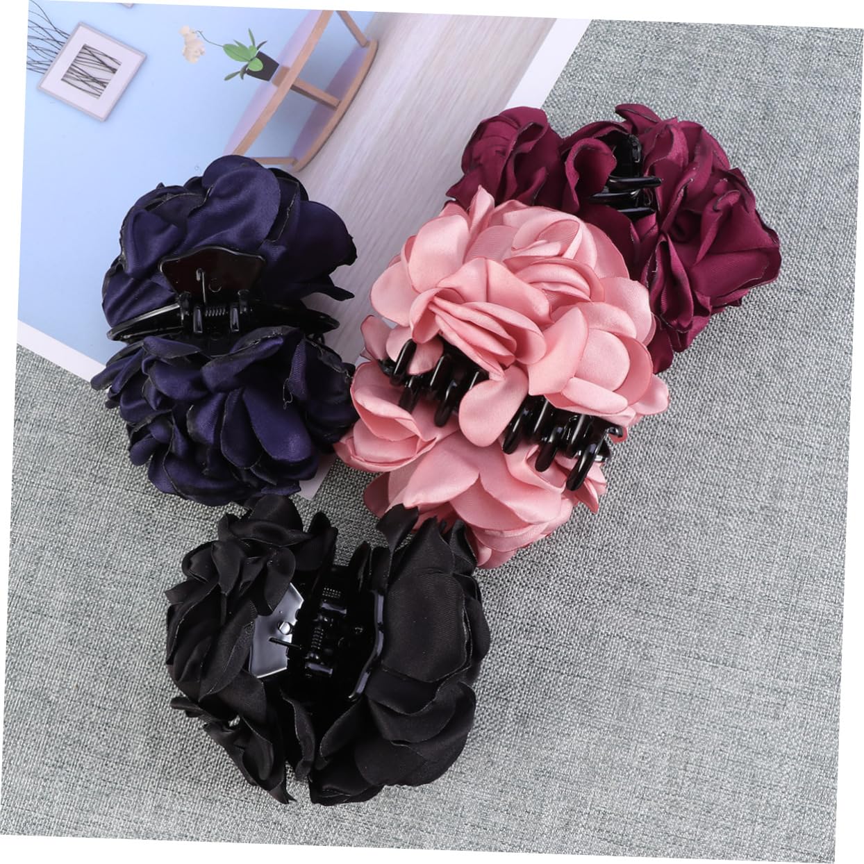 GALPADA 8 Stk Frauenhaarkrallen Bananen-Haarspangen Haarspangen für Damen Haarspange für Frauen graceling Haarklammer Haarnadel Haarspangen für Frauen Rose Acryl Bananenclip Fräulein