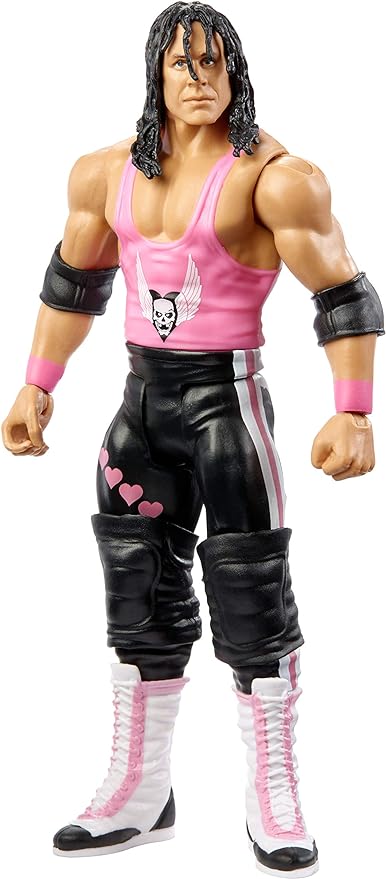 Mattel WWE SummerSlam Bret 'Hitman' Hart Action Figure in 6-inch Scale with Articulation & Ring Gear