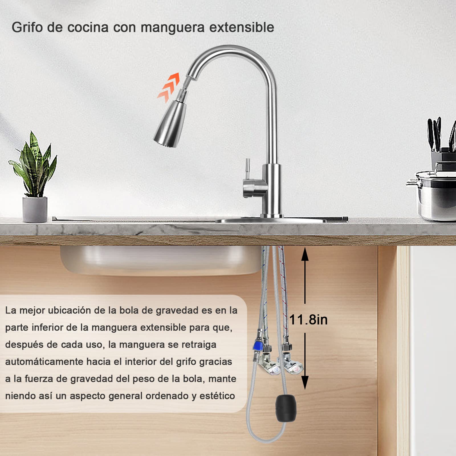 Partes Llave Para Fregaderos Llaves Para Lavabo Baño APPASO Grifo