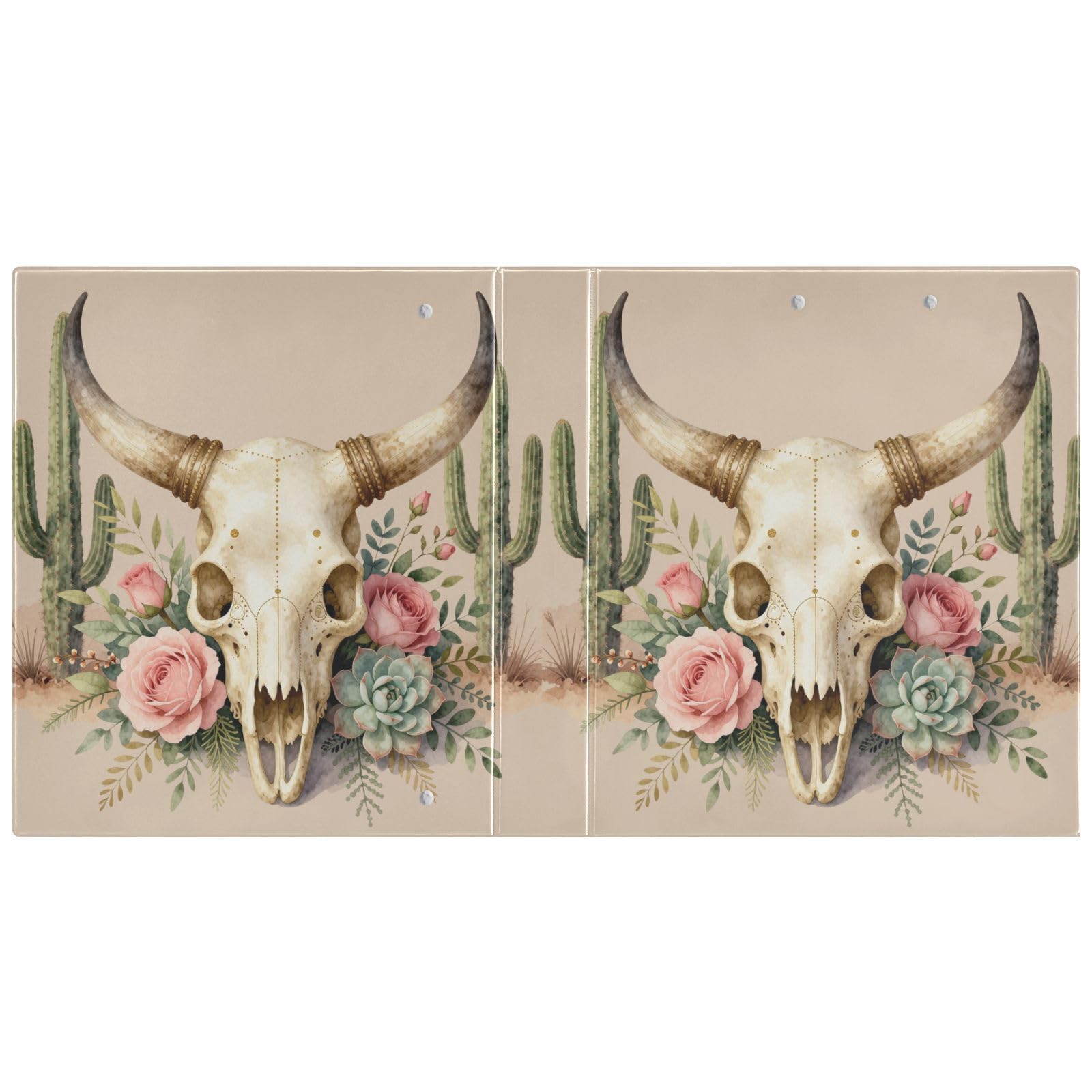 Porte-documents avec porte-bloc intégré Style western Boho Chic Buffalo