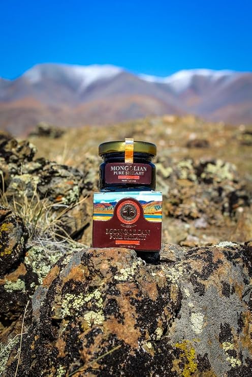 Authentic Mongolian Shilajit, Natural and Pure, 1 OZ