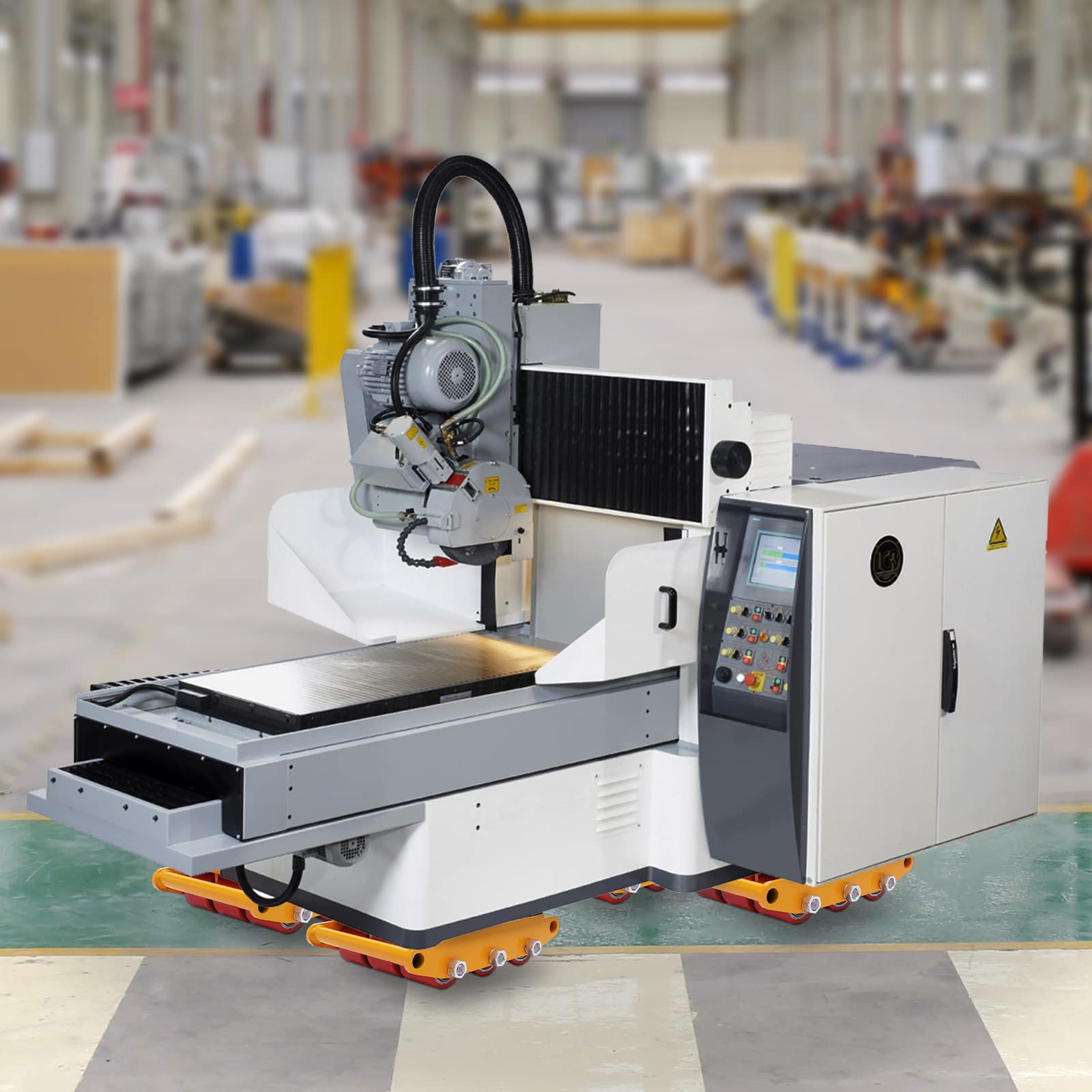 Möbel Transportrollen, Möbelrollen mit 9 PU-Rollen Verschieben Werkzeuge Maximale Tragfähigkeit 15T Machinery Mover Lastenheber für Verteilen 37x26x9.5cm Gelb