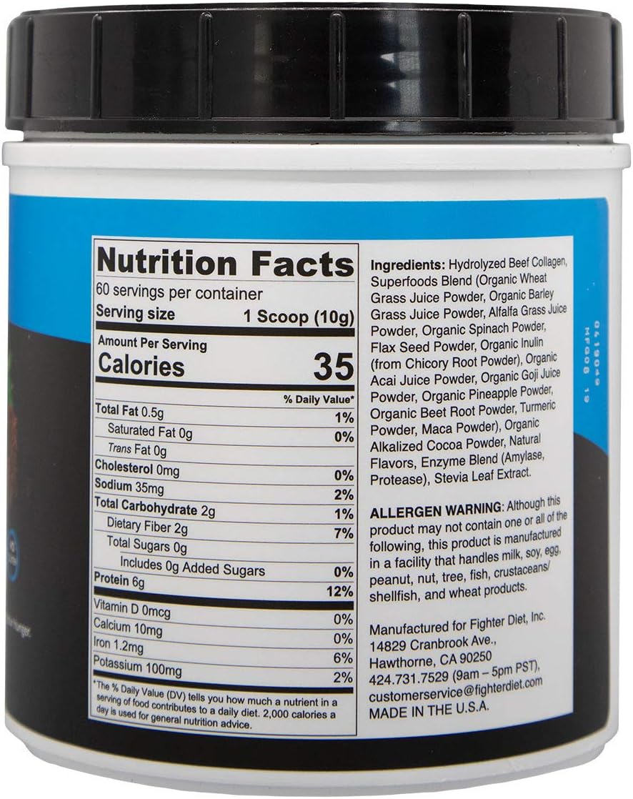 Fighterdiet Collagen & Greens Superfood - 625g