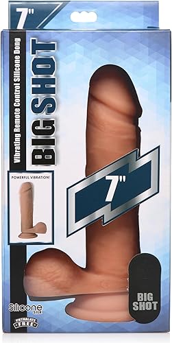 Miniatura 4 de Curve Novelties 83806: Big Shot 7In Vibe Silicona Dildo Balls Light