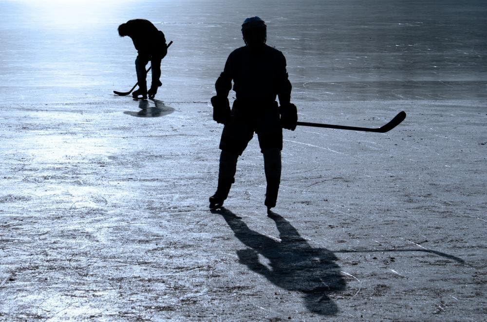 Wallmonkeys FOT-28755894-36 WM18628 Hockey Player Peel and Stick Wall Decals, 36" W x 24" H-Large
