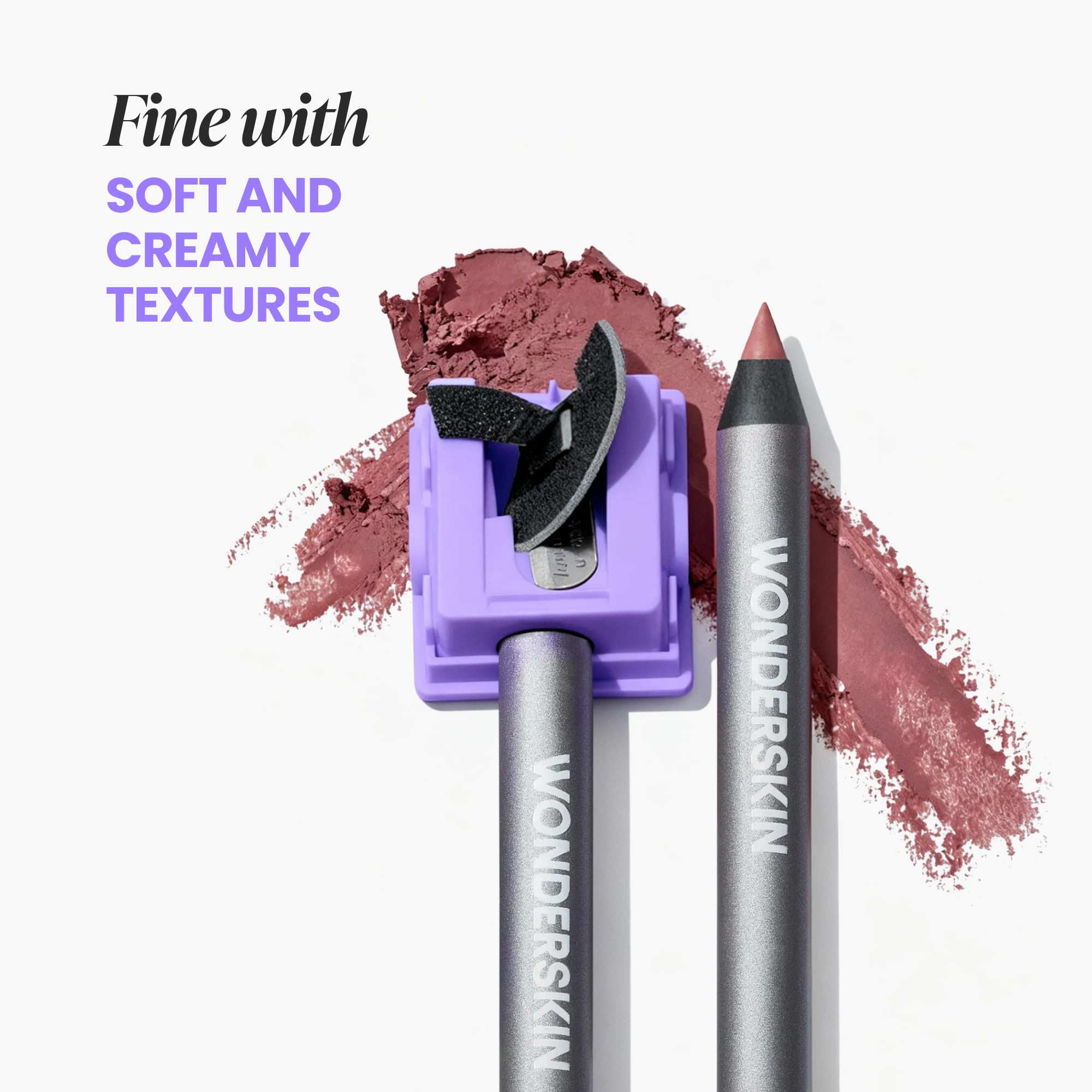Wonderskin Temperamatite per matite trucco – temperino di precisione per eyeliner, matite labbra e matite occhi