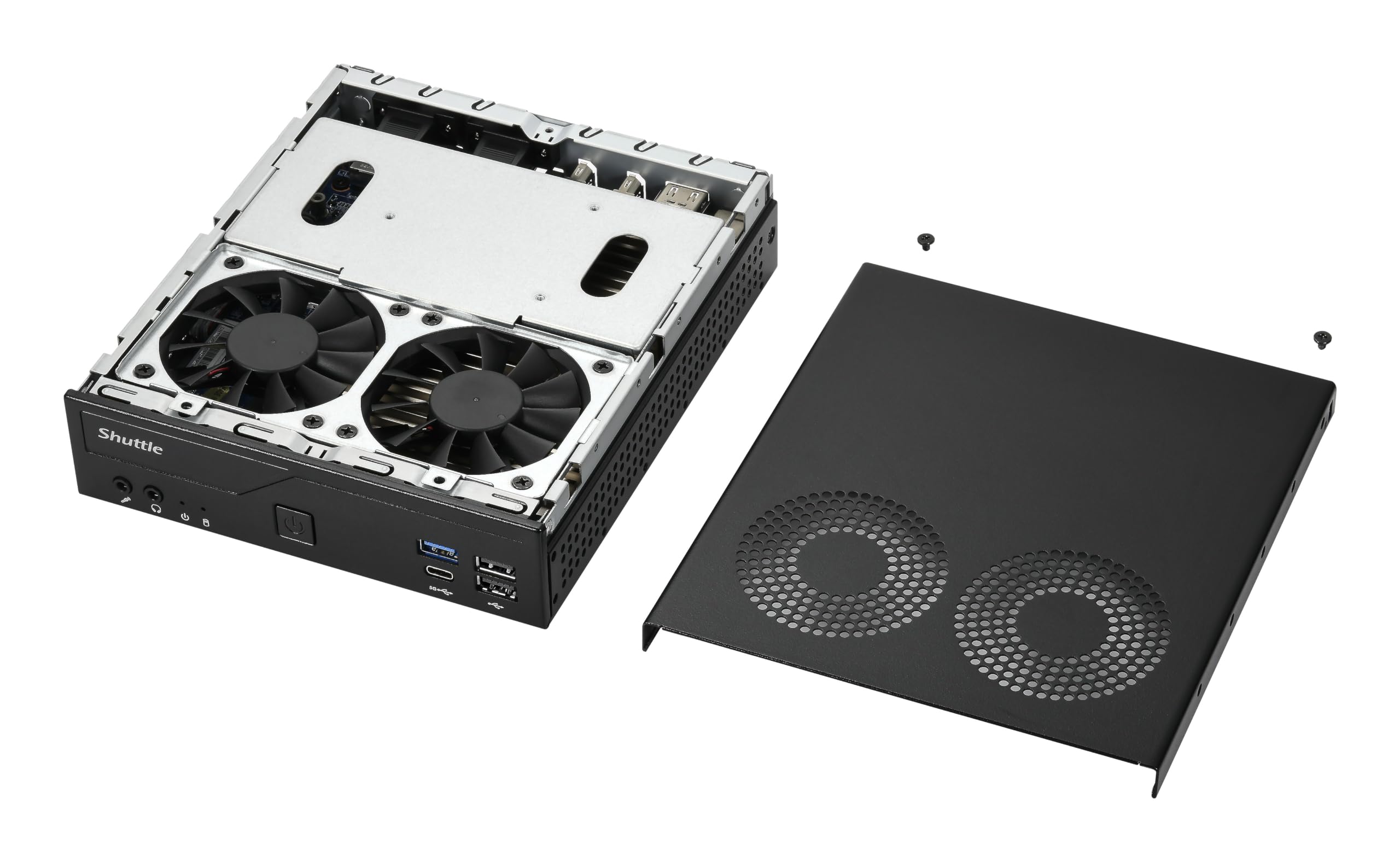 Shuttle XP? Slim DH610V2 1.35L Grand PC Mini PC Barebone Intel H610 LGA 1700 DDR5-SDRAM 120