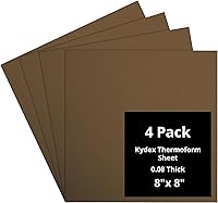 Vista 63 de Kydex Sheets - Solid Color DIY Kit for Crafting Holsters, Sheaths, and Mag Pouches - (8x8, 8x12, 12x12), Premium Thermoform Sheets - Thick, Durable