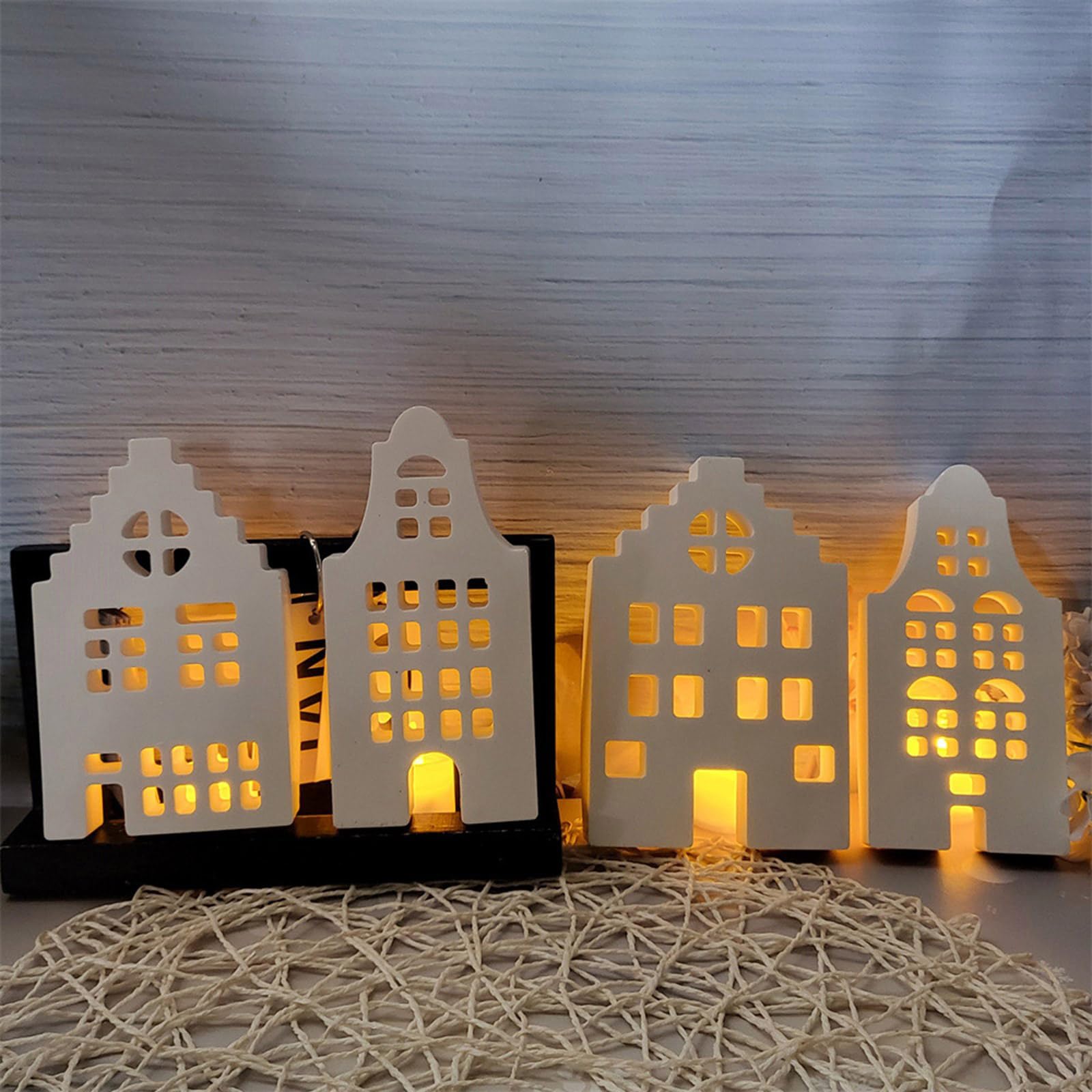 Confezione di 4 stampi artigianali forma unica a forma di candela in silicone sapone resina