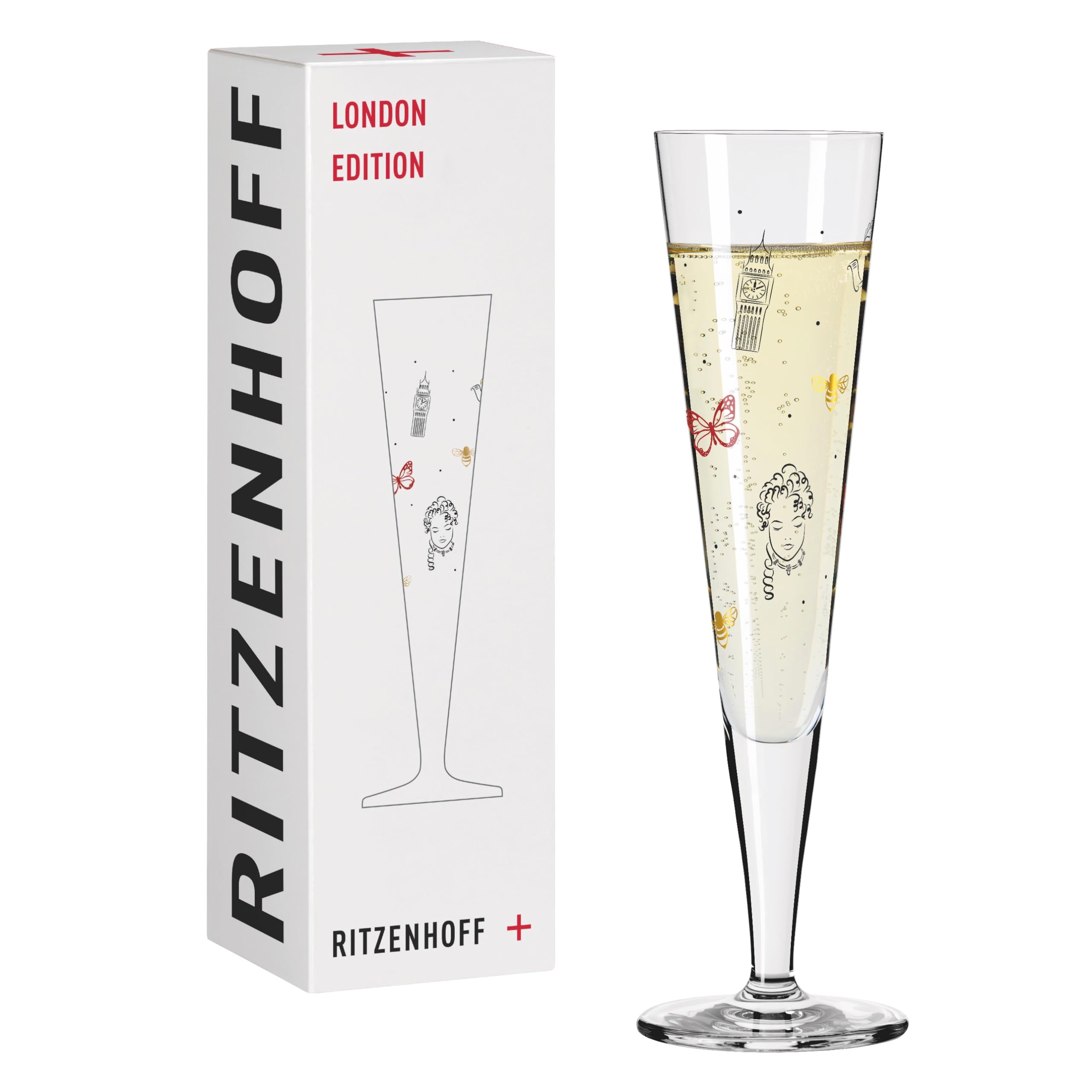 Flûte à Champagne Ritzenhoff Idée Cadeau Verre Édition Londres 200ml
