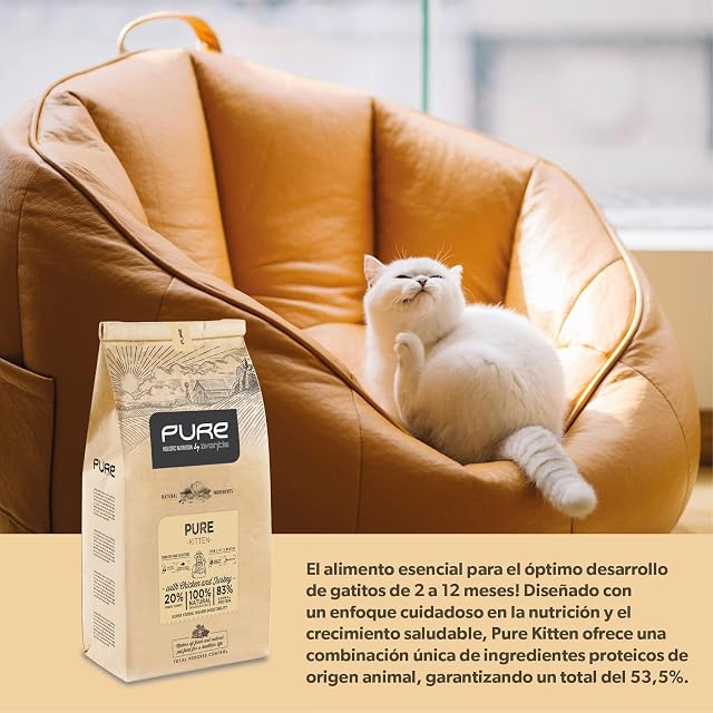 Foto 2 de 3 de Pure Kitten Pavo y Pollo Frescos 2 kg - Pienso Holístico con Carne Fresca para Gatitos de 2 a 12 Meses