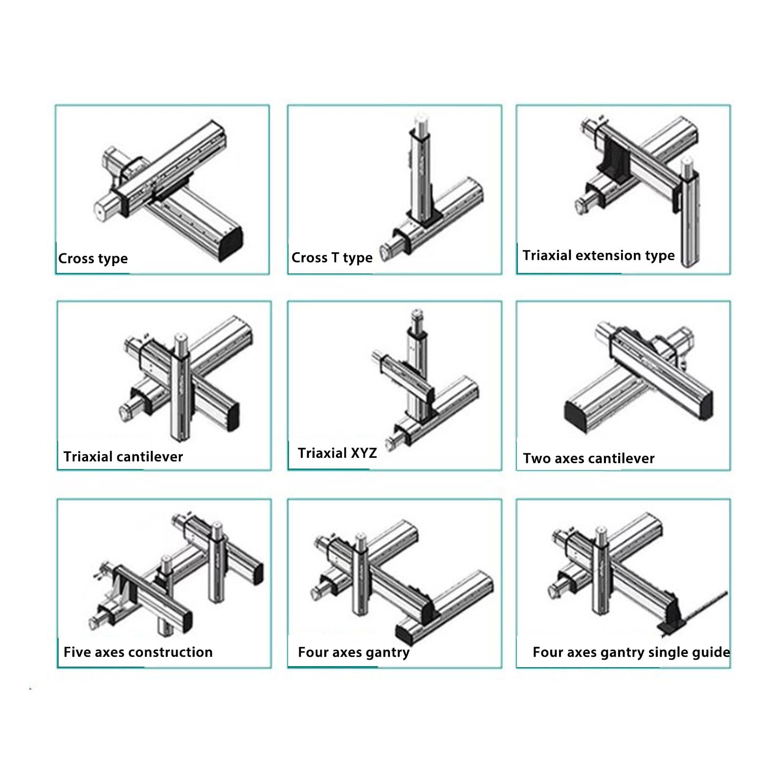 Asixxsix Mini-Linearschienenführungs-Schlittenantrieb, Linearschlitten-Bühnenantrieb mit NEMA 11-Schrittmotor, 100 Mm Verfahrlänge für -CNC-Fräsmaschinen mit X-, Y- und Z-Achse