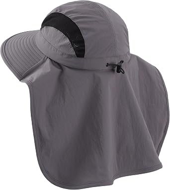 Connectyle UPF 50+ Wide Brim Sun Hat for Men Women Outdoor UV Protection Fishing Hat with Neck Flap Cover Safari Bucket Hats