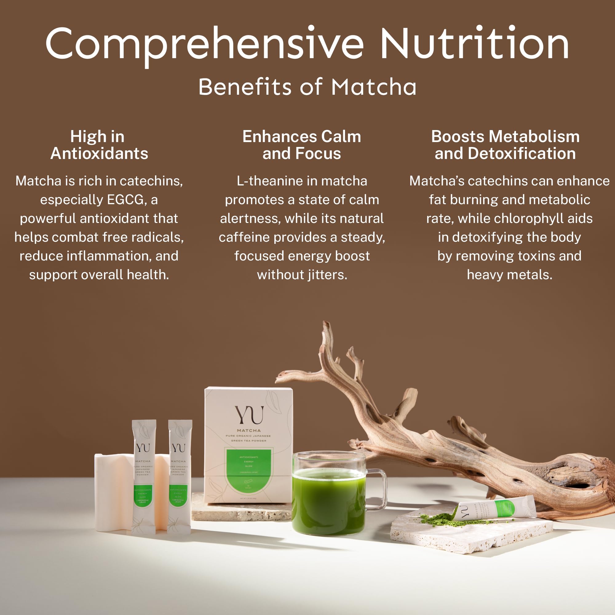 Yu Tea Organic Ceremonial Grade Matcha Powder 50 Servings Packed with Antioxidants L-Thanine Natural Caffeine Unsweetened Grade A — view 8