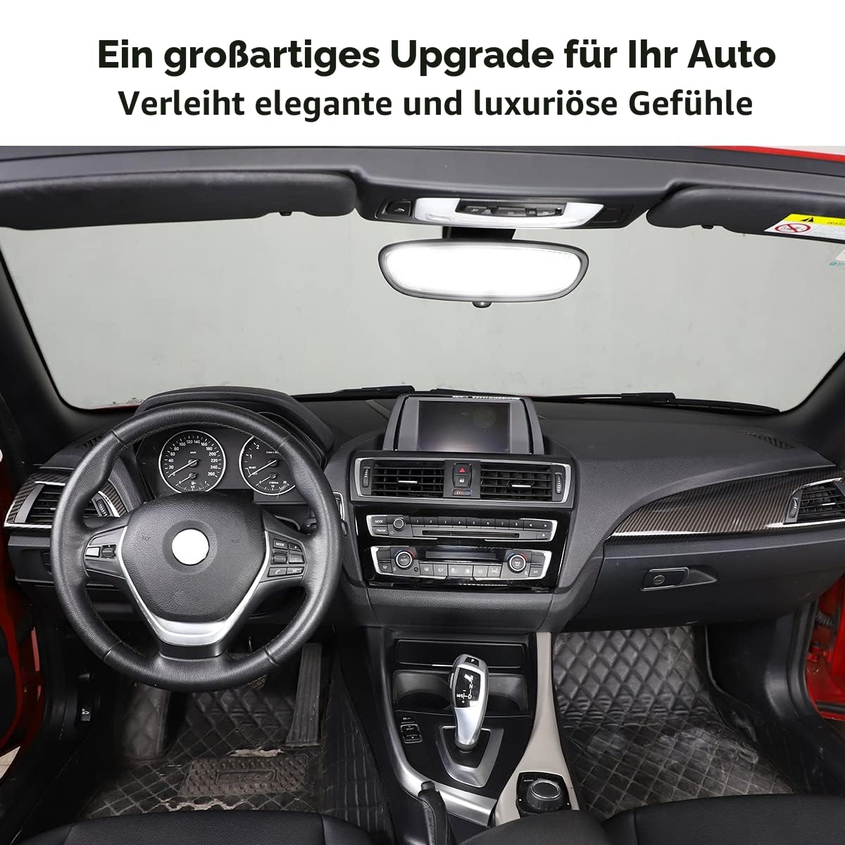 Zentralkonsolen-Beifahrer-Dekorationspanel-Abdeckungsleiste Für 1er 2er Serie F20 F21 F22 F23 2012–2017 LHD Autozubehör
