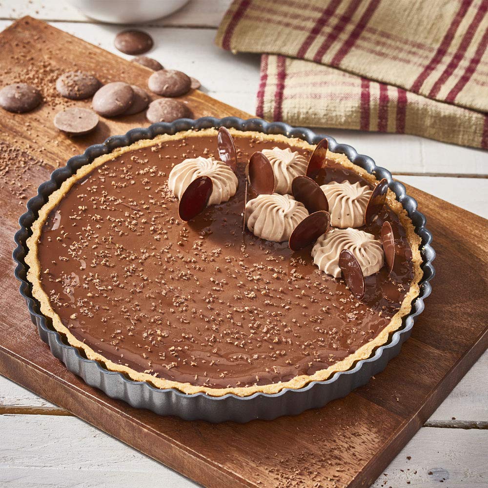 Moule à Tarte - GIGICIAL - 10 Cm - Acier Au Carbone - Antiadhésif - 8 Pièces - Maison