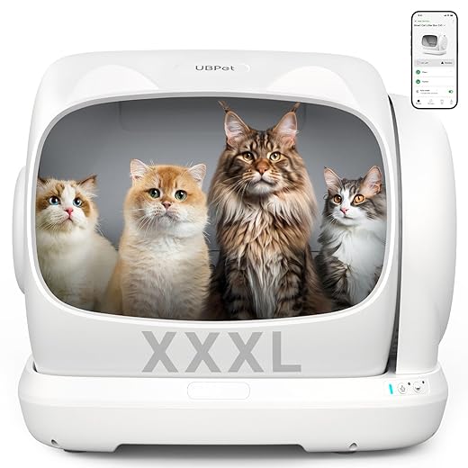 Litière Autonettoyante pour Chats 106L UBPET XXXL