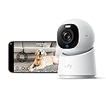 eufy Security Indoor Camera E30, Latest Generation, 4K UHD Security Camera, Pet/Dog/Baby Camera with Phone app, Color Night Vision, Human/Pet Auto Tracking, 360 Pan-Tilt, Works with Homekit, White