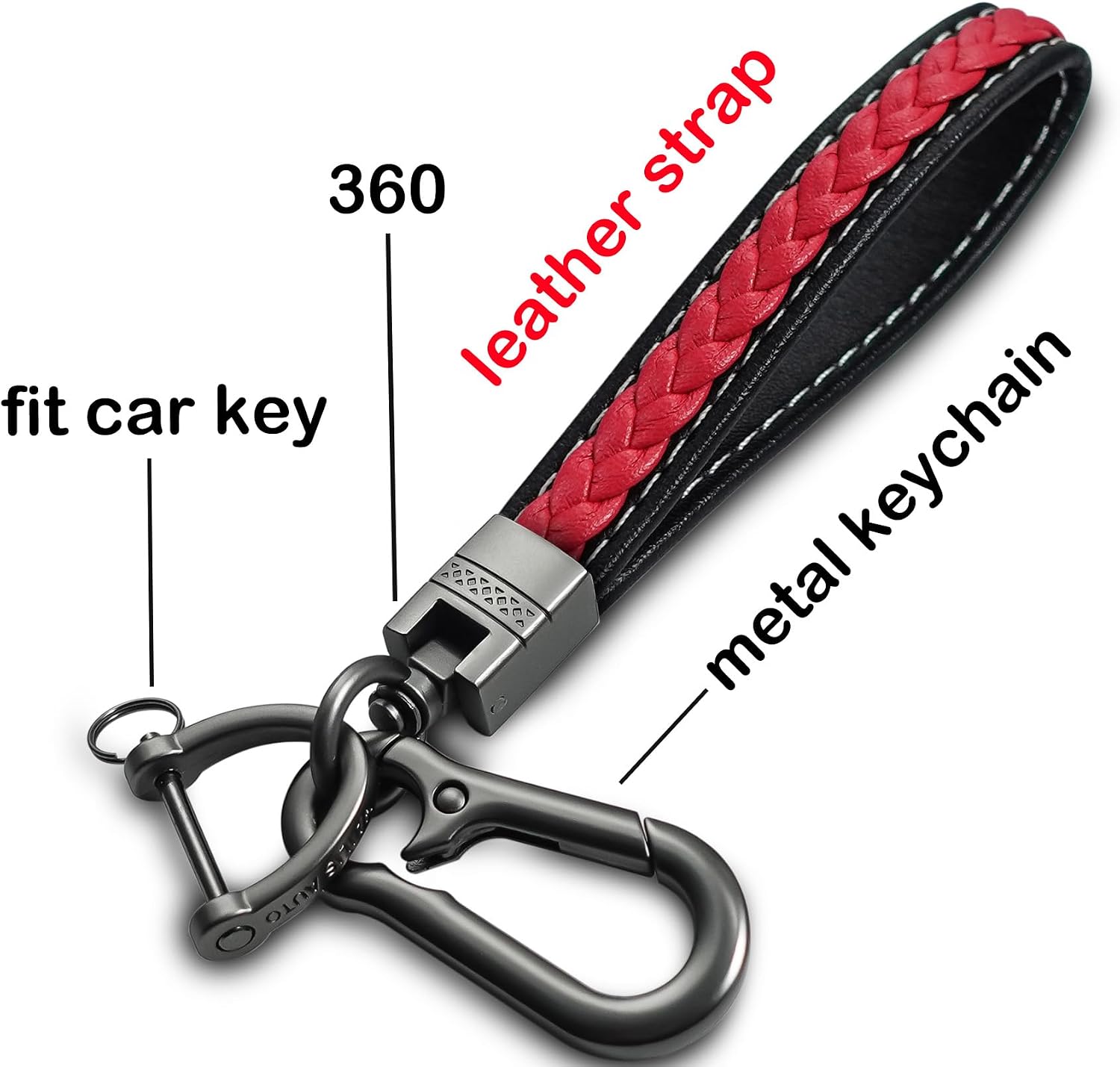 key fob cover compatible with toyota Camry CHR RAV4 Corolla Highlander Sienna Avalon Prius Remote Smart Key,TPU Protective Key case (red)