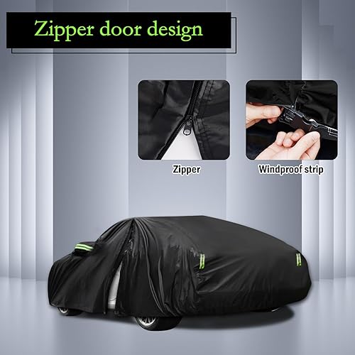 Miniatura 44 de Migaven - Funda de automóvil impermeable para todo tipo de clima, funda exterior completa para automóviles, protección contra la lluvia, sol