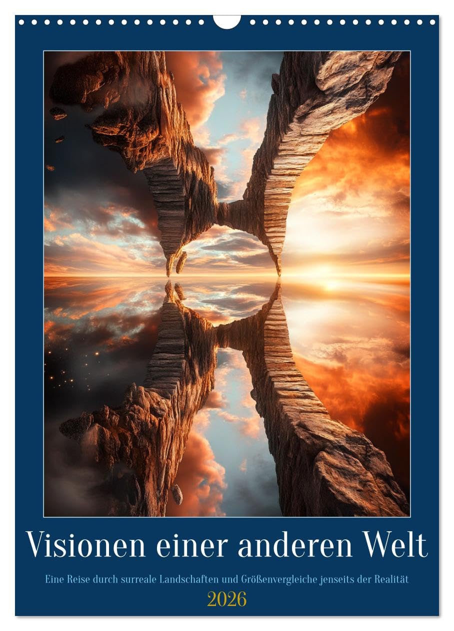 Visions of another world UK-Version (Wall Calendar 2026 DIN A3 Portrait), CALVENDO 12 Month Wall Calendar — image 1